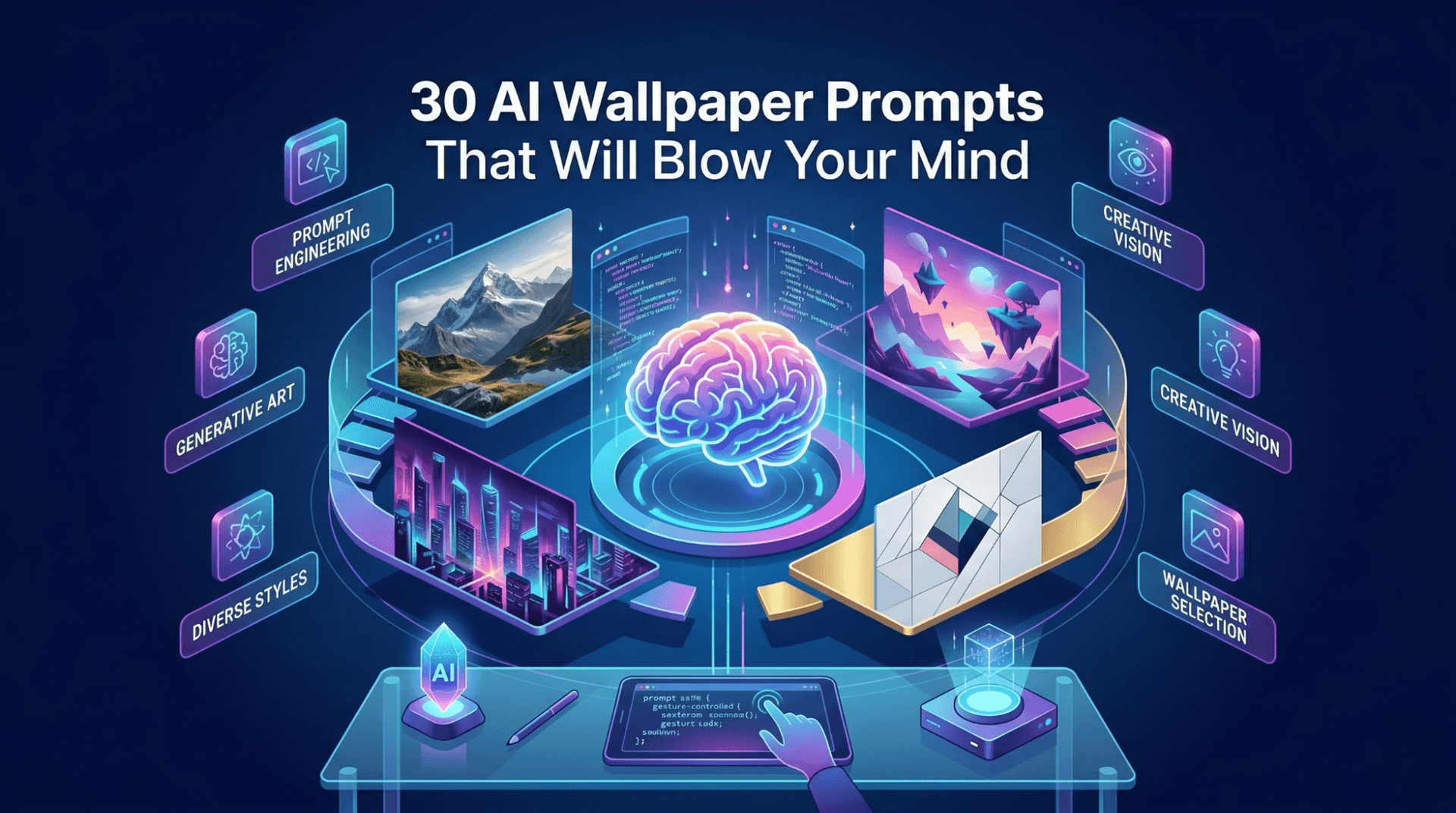 30 AI Wallpaper Prompts That Will Blow Your Mind