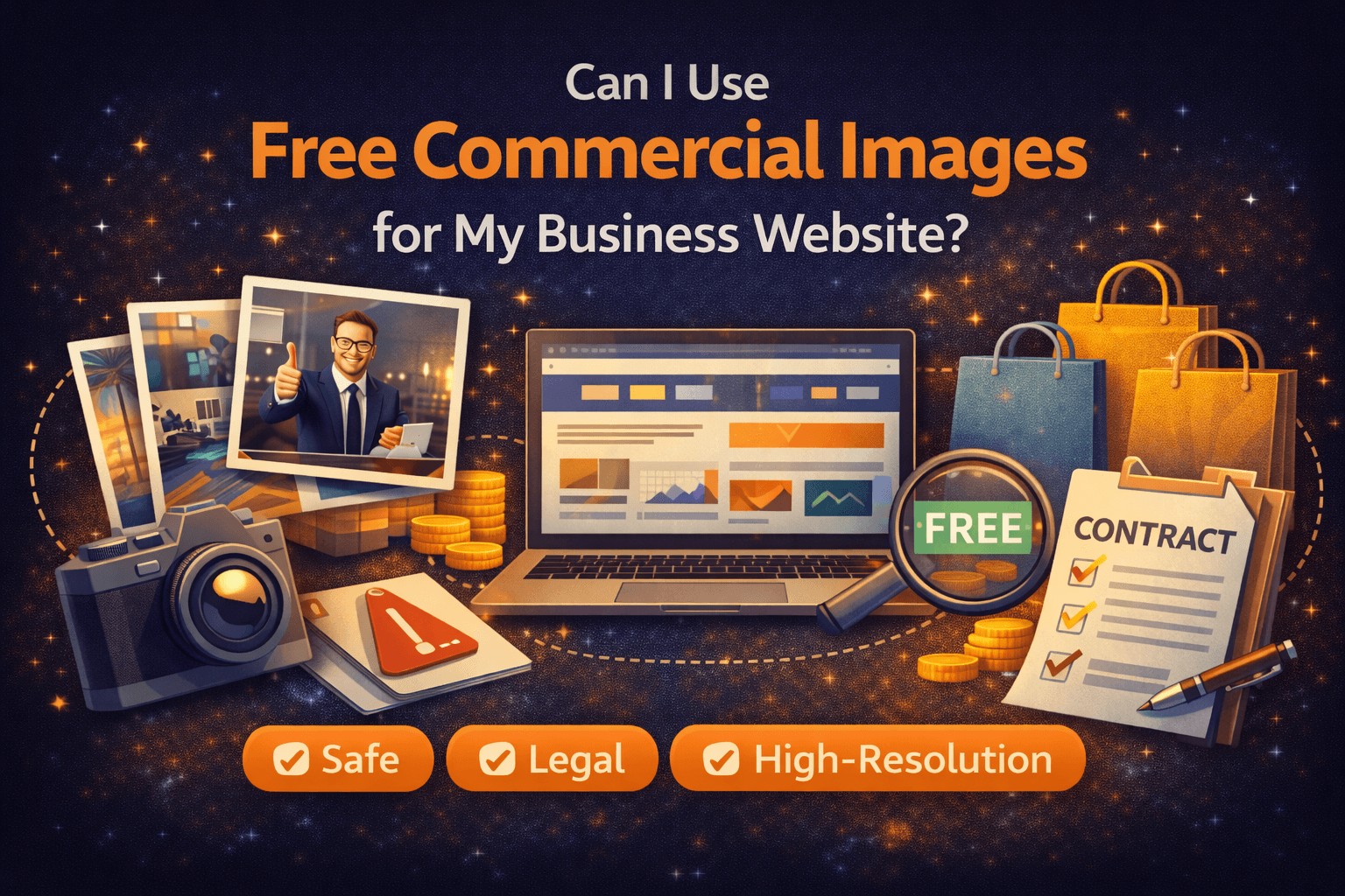 Can I Use Free Commercial Images for My Business Website?